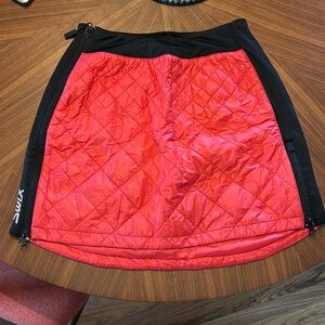 Swix Menali quilted skirt, red, size medium in women’s US. Never worn